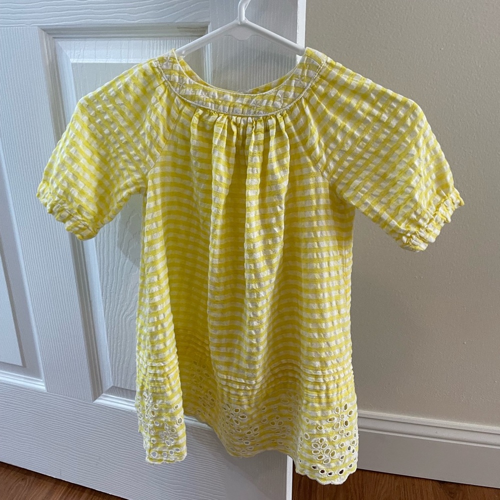 Yellow Gingham Kids dress